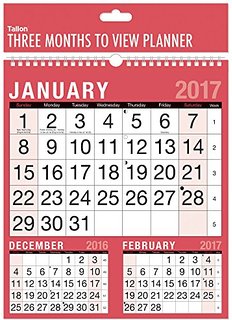 Квартальный календарь на 2017 год