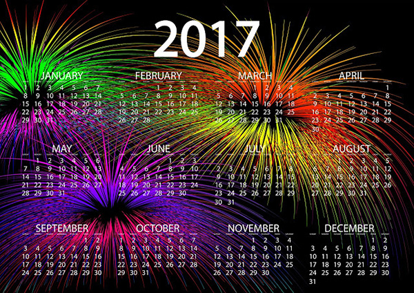 Новогодний календарь на 2017 год